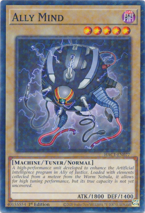 Ally Mind (Duel Terminal) [HAC1-EN077] Common | Card Merchant Takapuna