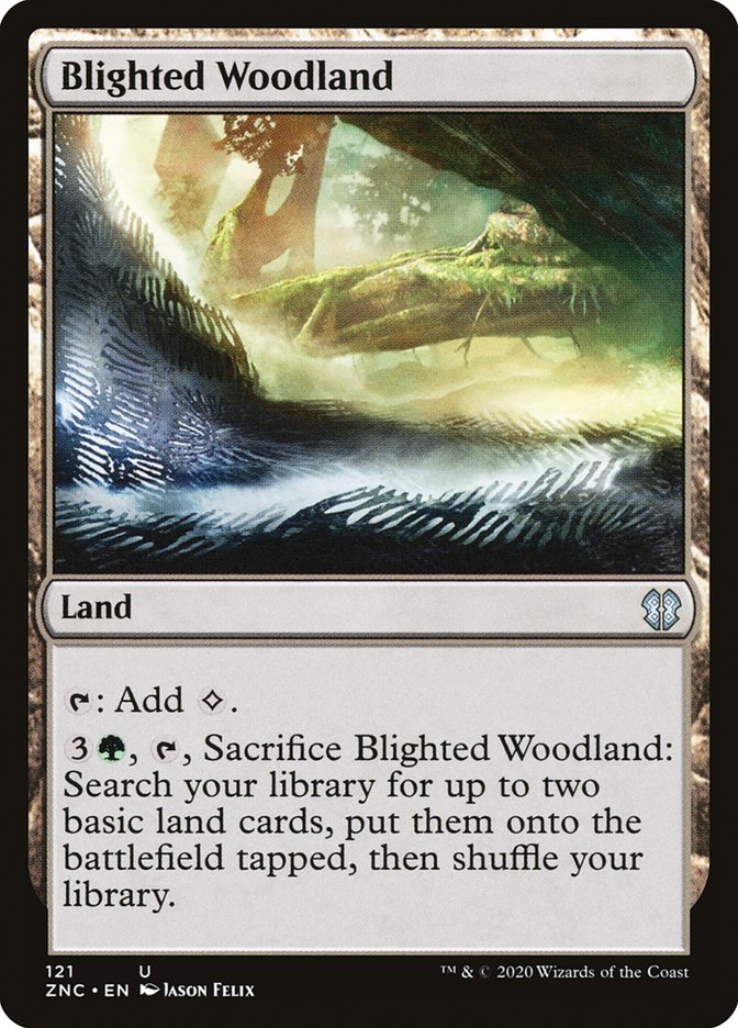 Blighted Woodland [Zendikar Rising Commander] | Card Merchant Takapuna