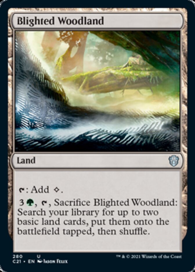 Blighted Woodland [Commander 2021] | Card Merchant Takapuna