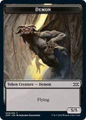 Demon // Germ Double-Sided Token [Double Masters Tokens] | Card Merchant Takapuna