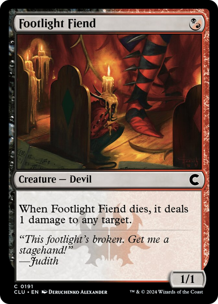 Footlight Fiend [Ravnica: Clue Edition] | Card Merchant Takapuna