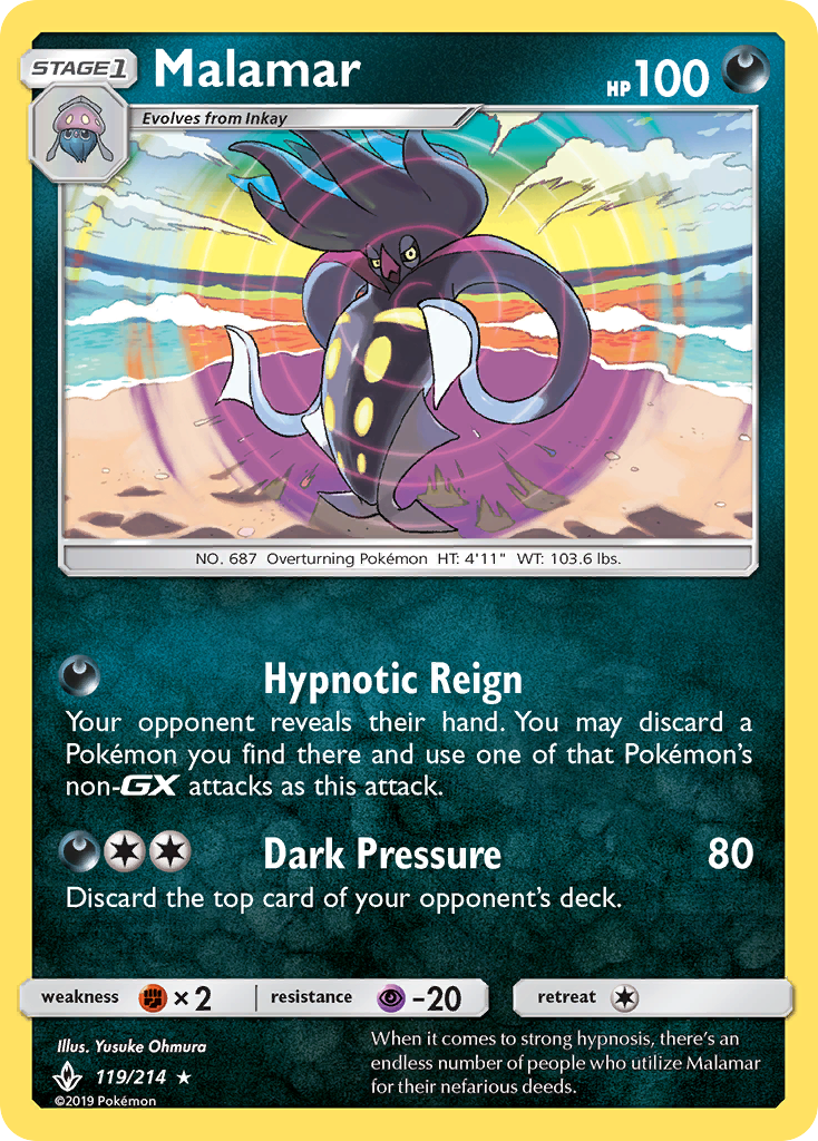 Malamar (119/214) [Sun & Moon: Unbroken Bonds] | Card Merchant Takapuna