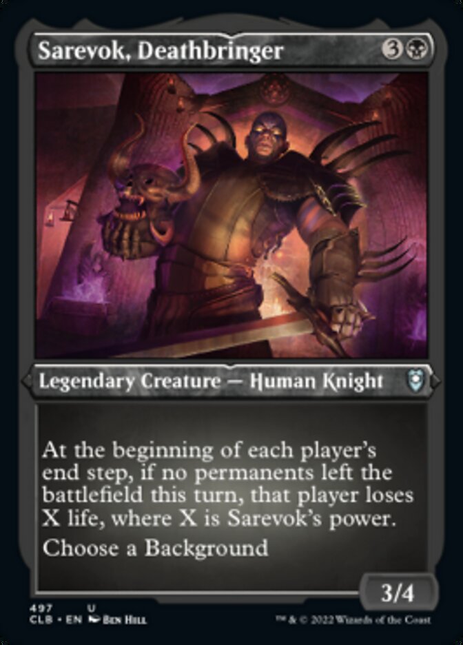 Sarevok, Deathbringer (Foil Etched) [Commander Legends: Battle for Baldur's Gate] | Card Merchant Takapuna