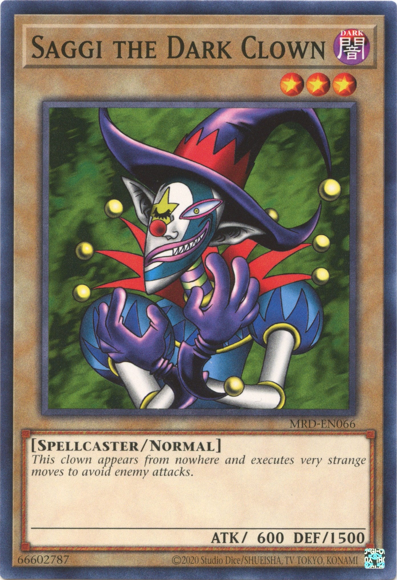 Saggi the Dark Clown (25th Anniversary) [MRD-EN066] Common | Card Merchant Takapuna