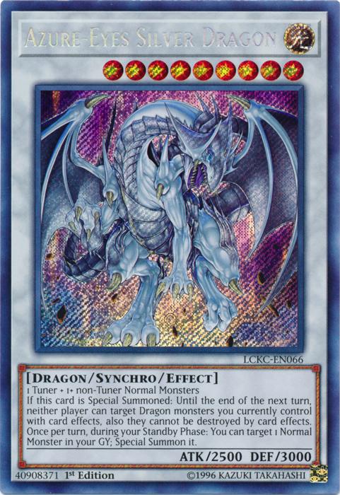 Azure-Eyes Silver Dragon [LCKC-EN066] Secret Rare | Card Merchant Takapuna