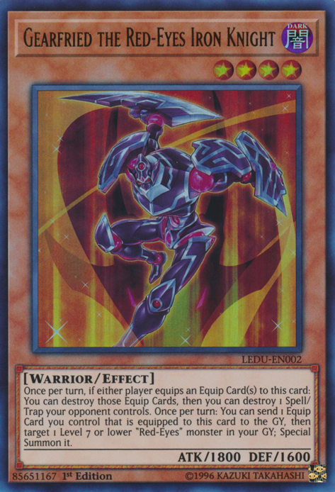 Gearfried the Red-Eyes Iron Knight [LEDU-EN002] Ultra Rare | Card Merchant Takapuna