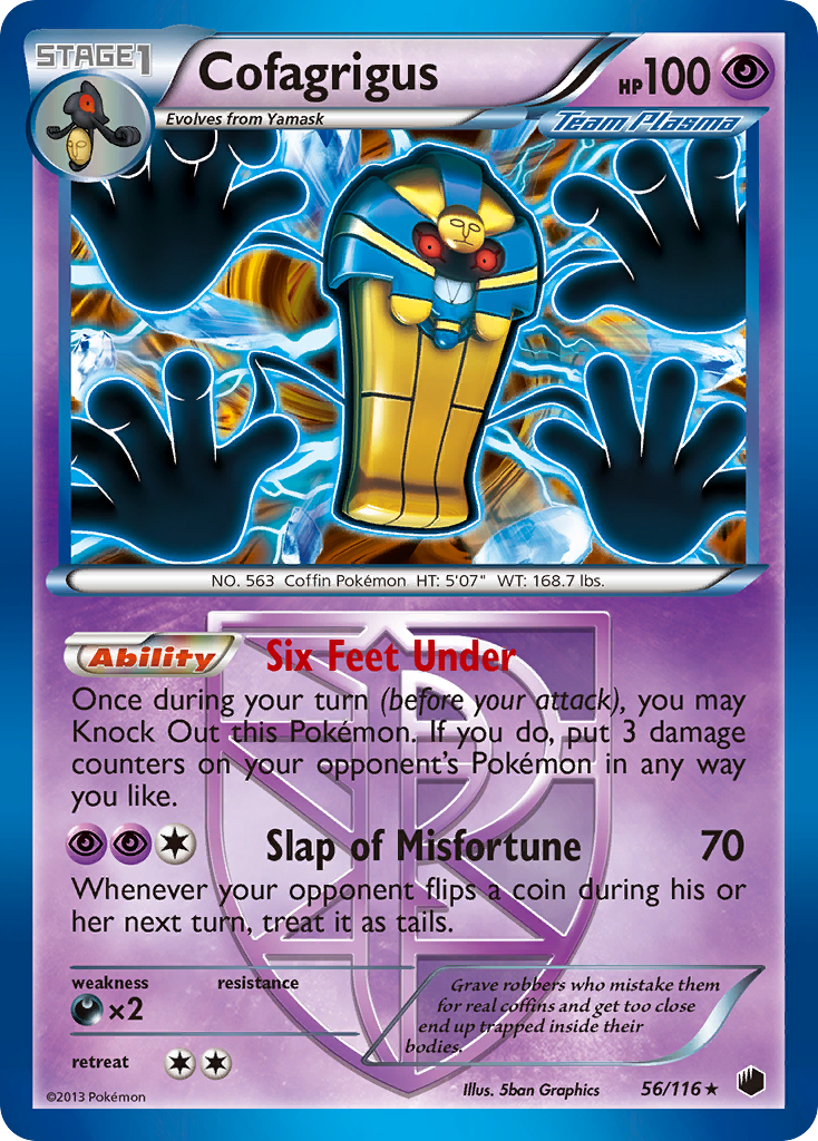 Cofagrigus (56/116) [Black & White: Plasma Freeze] | Card Merchant Takapuna