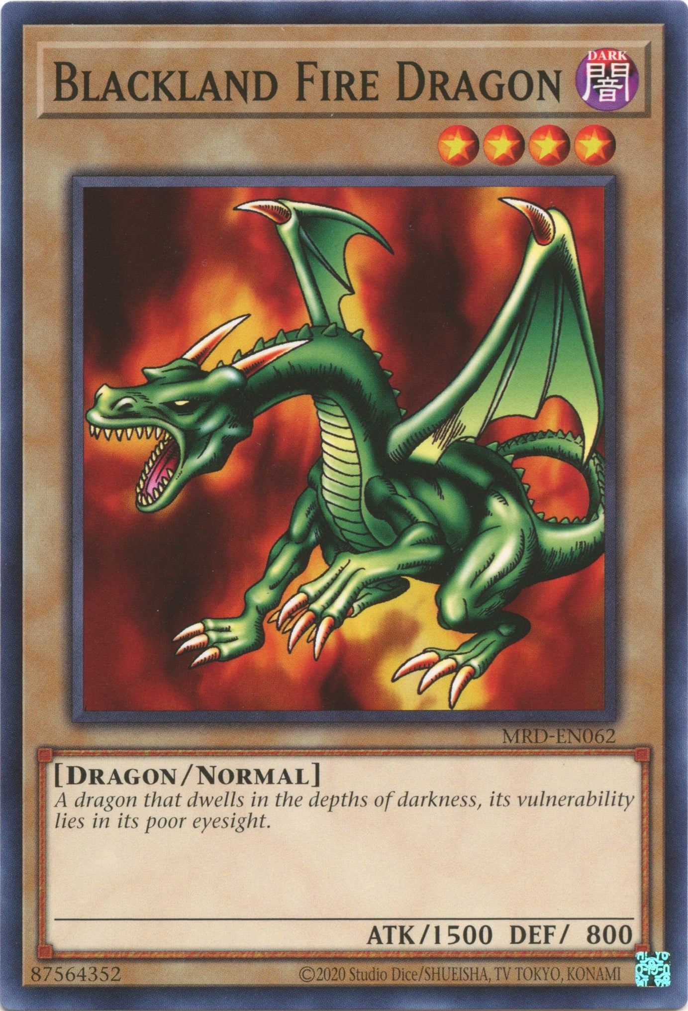 Blackland Fire Dragon (25th Anniversary) [MRD-EN062] Common | Card Merchant Takapuna