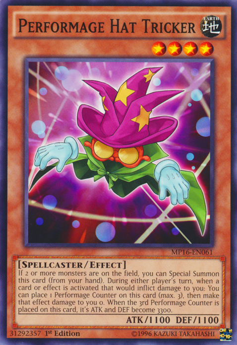 Performage Hat Tricker [MP16-EN061] Common | Card Merchant Takapuna