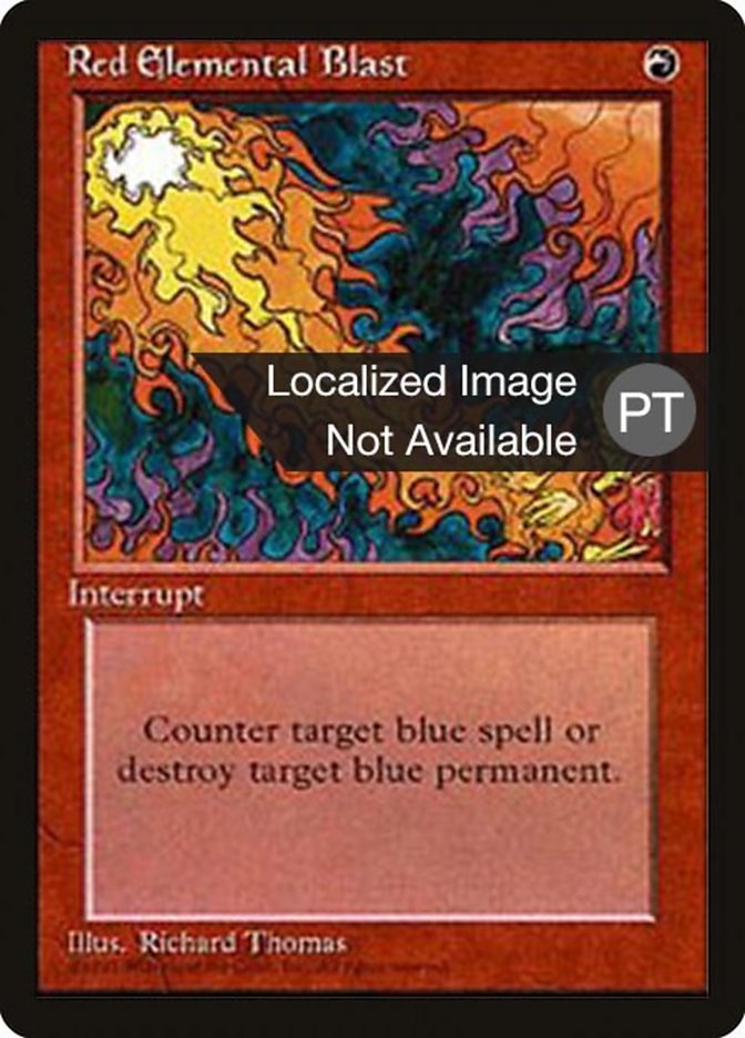 Red Elemental Blast [Fourth Edition (Foreign Black Border)] | Card Merchant Takapuna