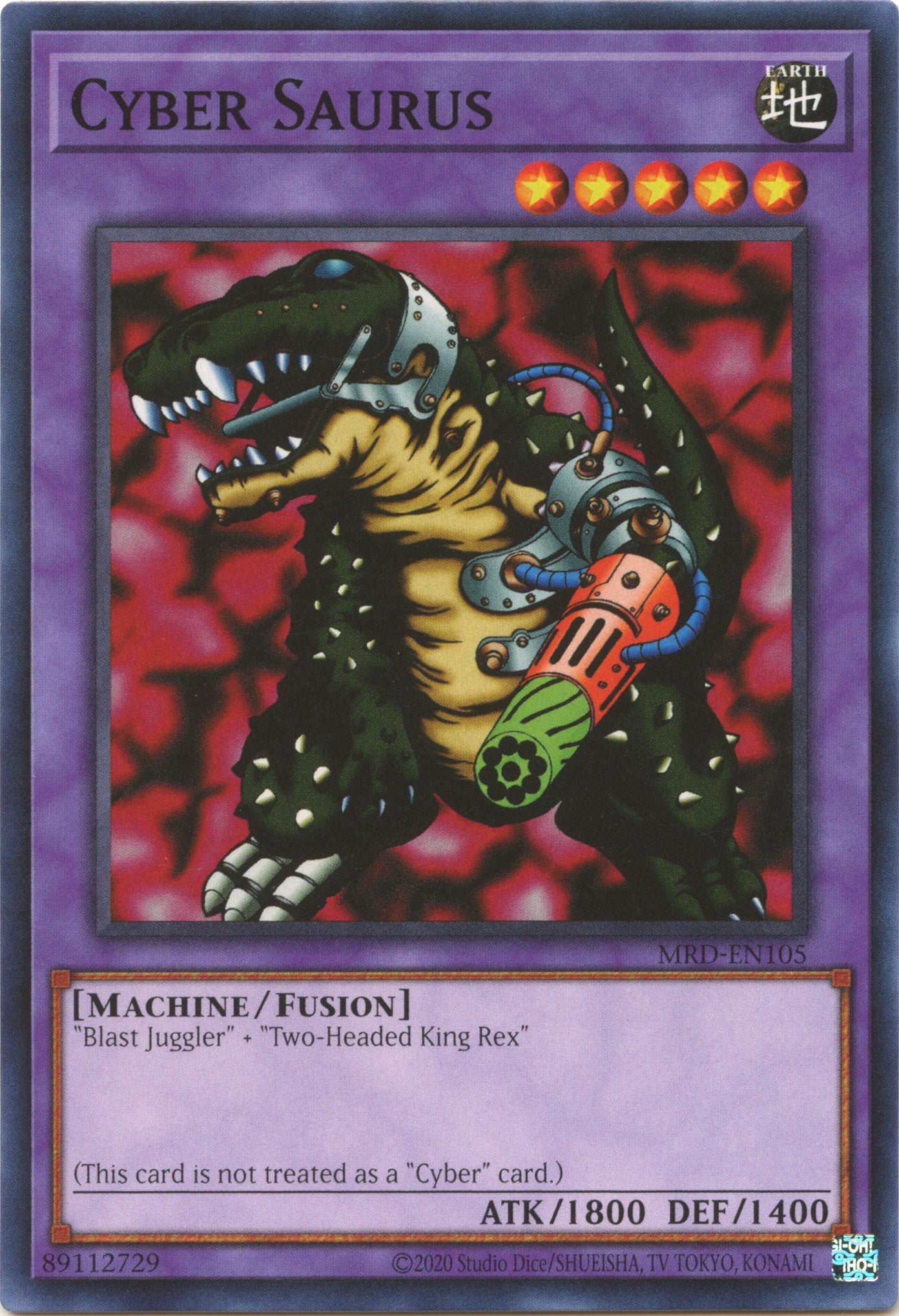 Cyber Saurus (25th Anniversary) [MRD-EN105] Common | Card Merchant Takapuna