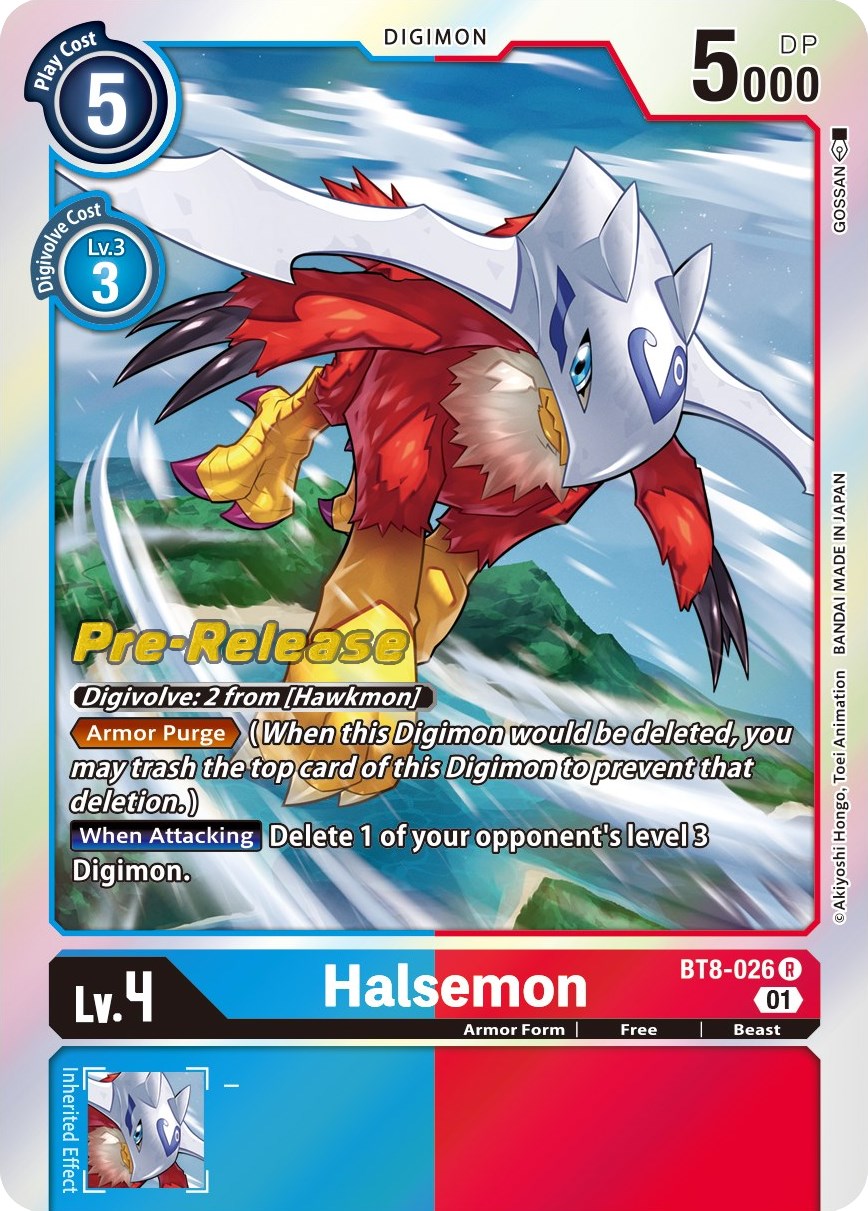 Halsemon [BT8-026] [New Awakening Pre-Release Cards] | Card Merchant Takapuna