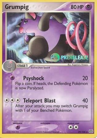 Grumpig (29/106) (Prerelease Promo) [Nintendo: Black Star Promos] | Card Merchant Takapuna