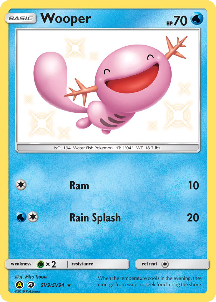 Wooper (SV9/SV94) [Sun & Moon: Hidden Fates - Shiny Vault] | Card Merchant Takapuna