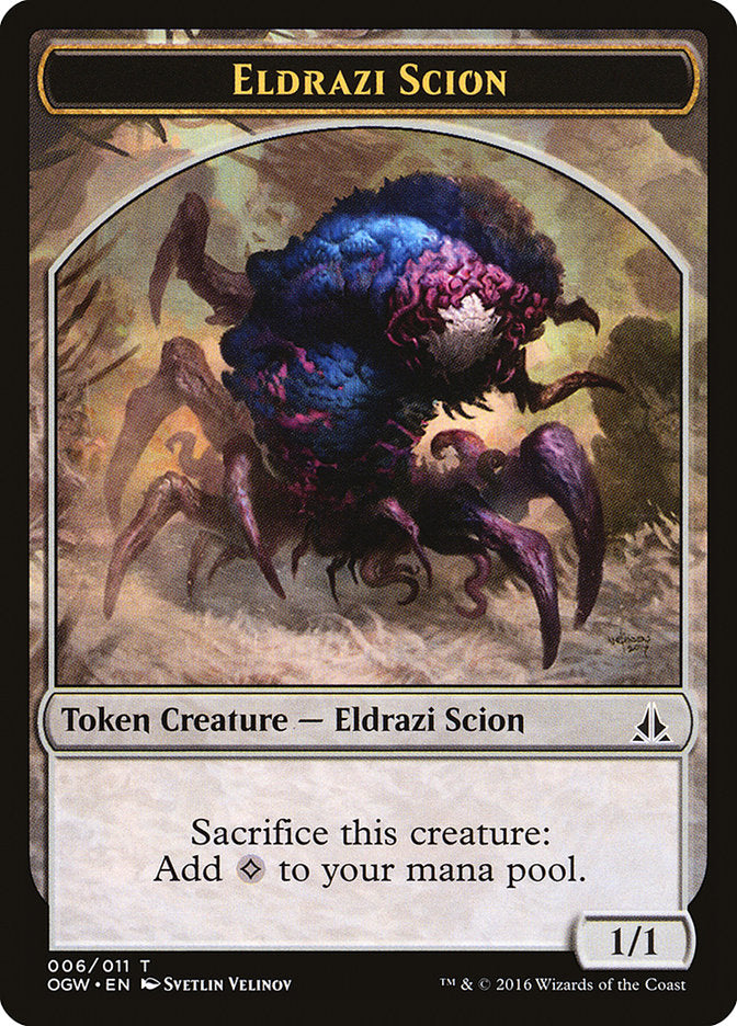 Eldrazi Scion Token (006/011) [Oath of the Gatewatch Tokens] | Card Merchant Takapuna