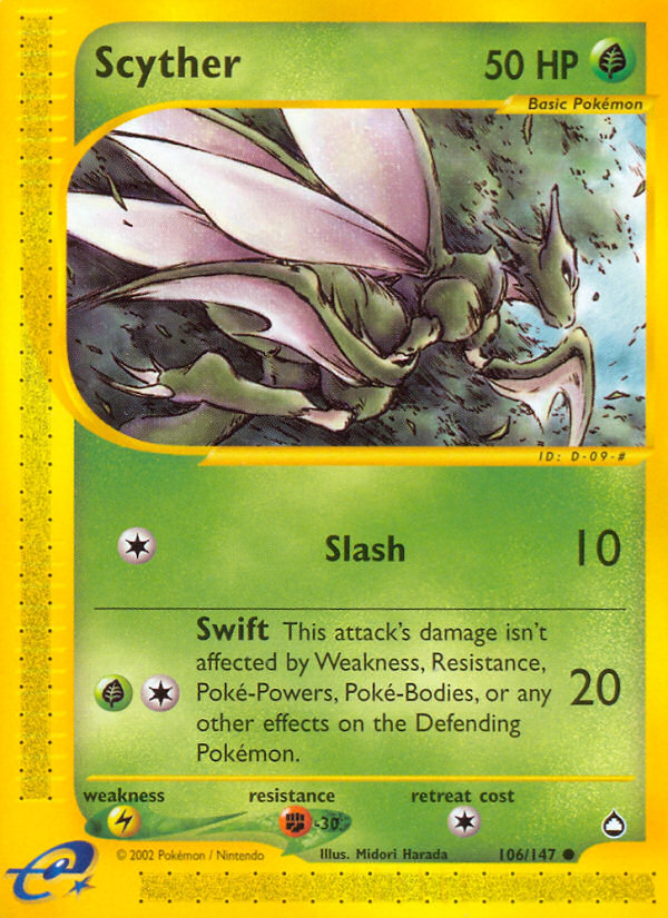 Scyther (106/147) [Aquapolis] | Card Merchant Takapuna