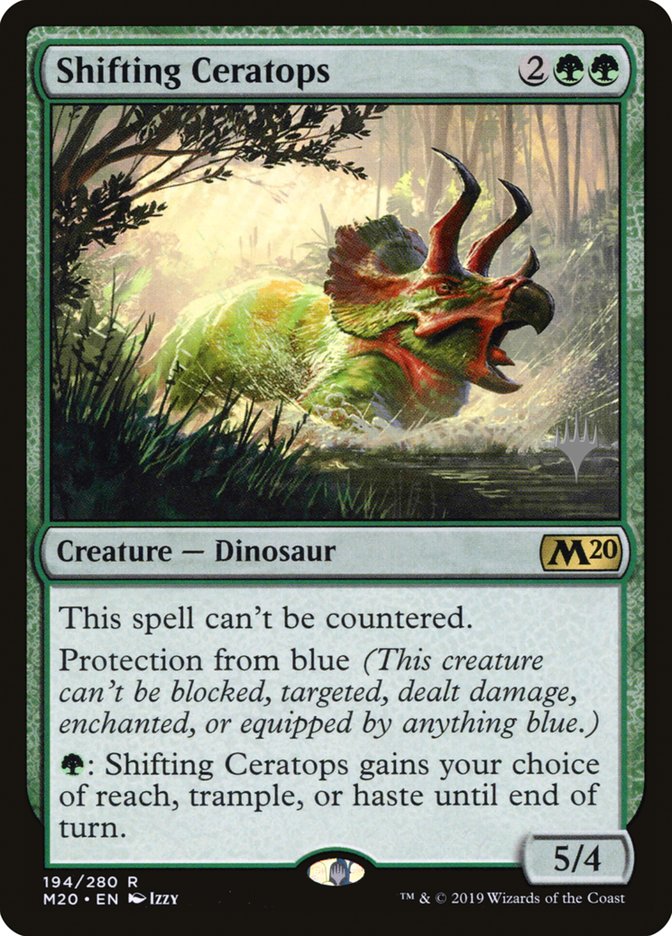 Shifting Ceratops (Promo Pack) [Core Set 2020 Promos] | Card Merchant Takapuna