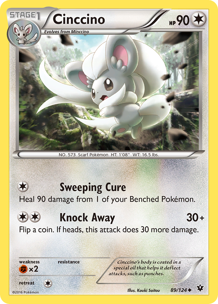 Cinccino (89/124) [XY: Fates Collide] | Card Merchant Takapuna