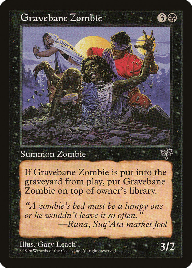 Gravebane Zombie [Mirage] | Card Merchant Takapuna