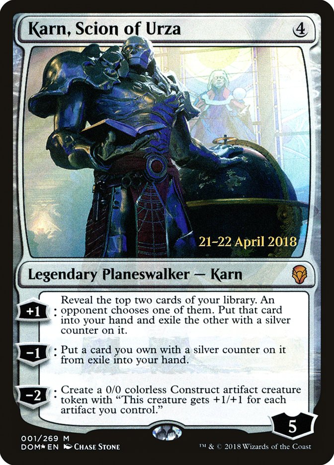 Karn, Scion of Urza [Dominaria Prerelease Promos] | Card Merchant Takapuna