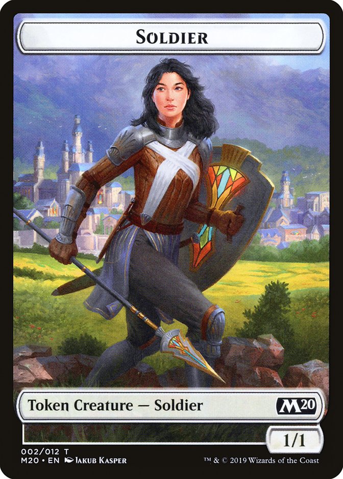 Soldier Token [Core Set 2020 Tokens] | Card Merchant Takapuna