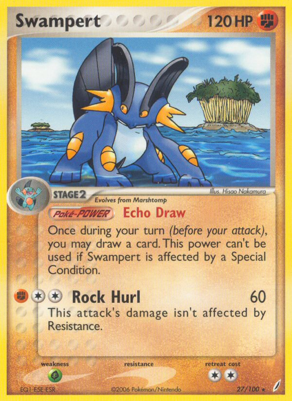 Swampert (27/100) [EX: Crystal Guardians] | Card Merchant Takapuna