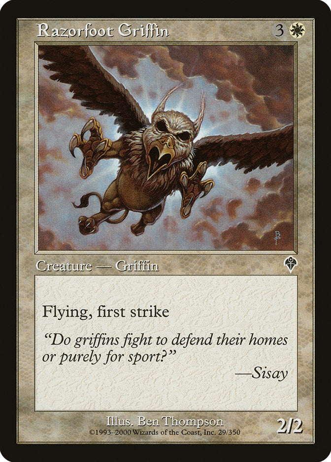 Razorfoot Griffin [Invasion] | Card Merchant Takapuna