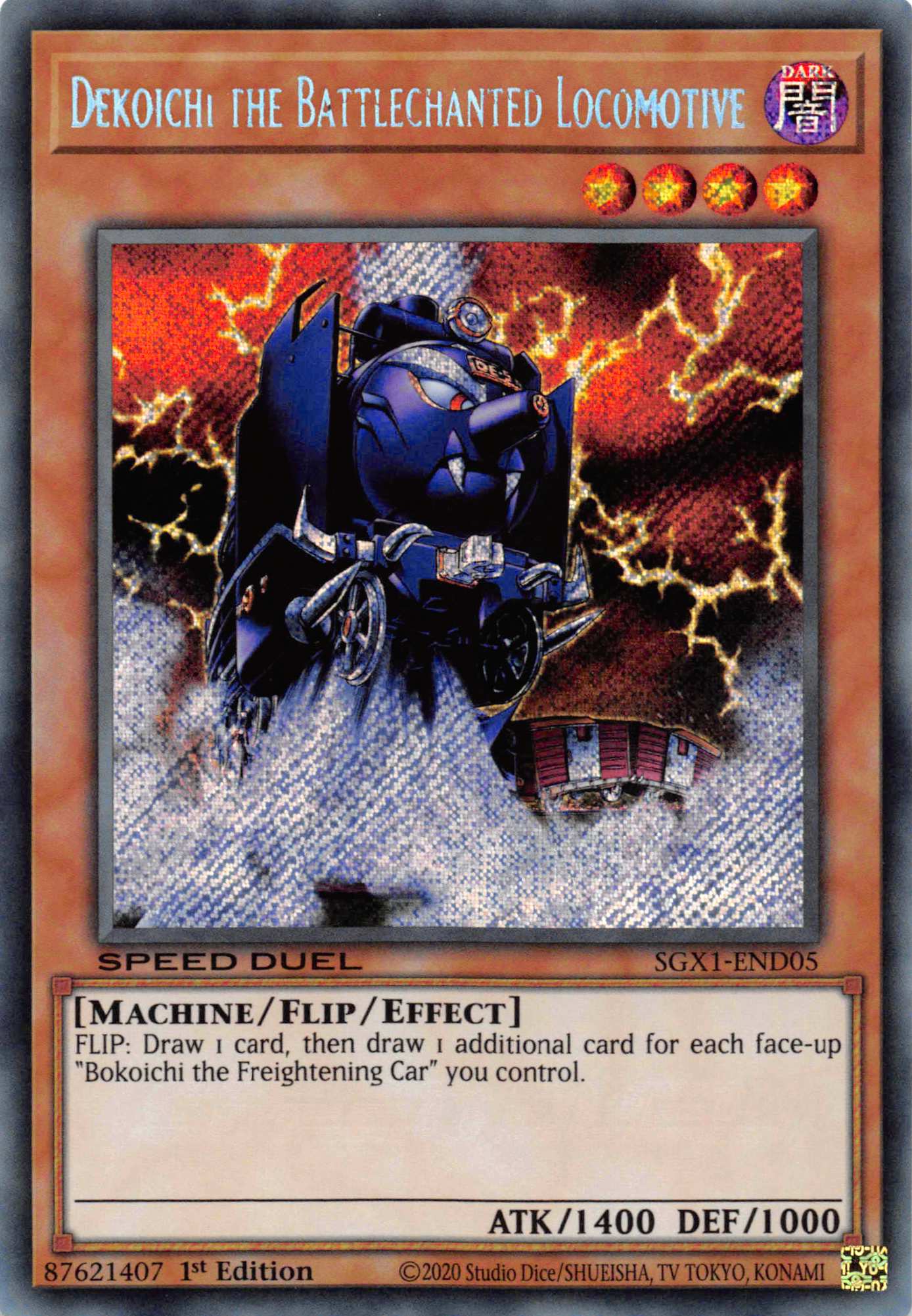 Dekoichi the Battlechanted Locomotive [SGX1-END05] Secret Rare | Card Merchant Takapuna