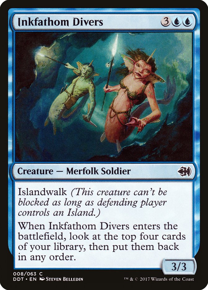 Inkfathom Divers [Duel Decks: Merfolk vs. Goblins] | Card Merchant Takapuna