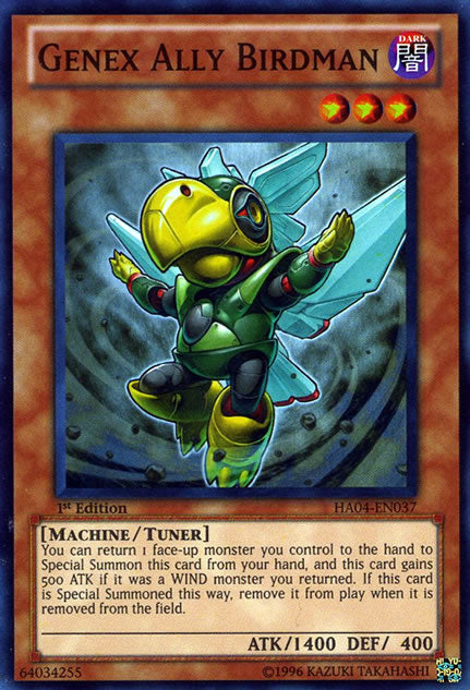 Genex Ally Birdman [HA04-EN037] Super Rare | Card Merchant Takapuna