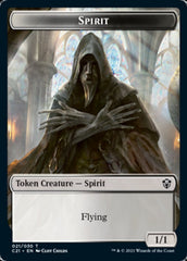 Zombie // Spirit Double-Sided Token [Commander 2021 Tokens] | Card Merchant Takapuna