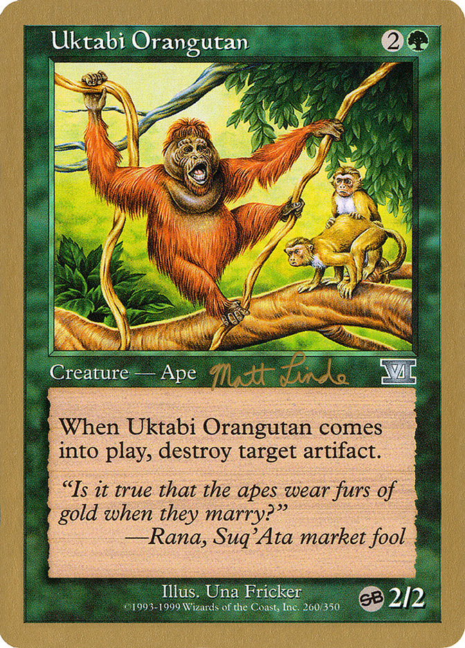 Uktabi Orangutan (Matt Linde) (SB) [World Championship Decks 1999] | Card Merchant Takapuna