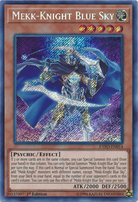 Mekk-Knight Blue Sky [EXFO-EN014] Secret Rare | Card Merchant Takapuna