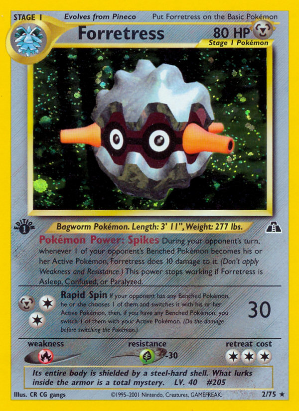 Forretress (2/75) [Neo Discovery 1st Edition] | Card Merchant Takapuna