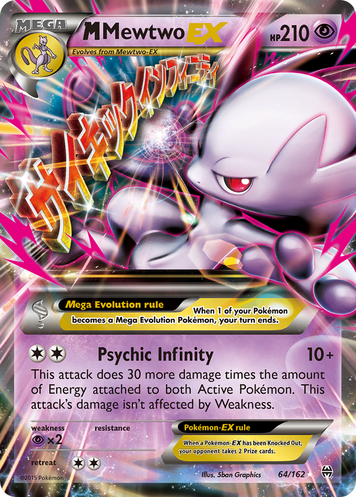 M Mewtwo EX (64/162) [XY: BREAKthrough] | Card Merchant Takapuna