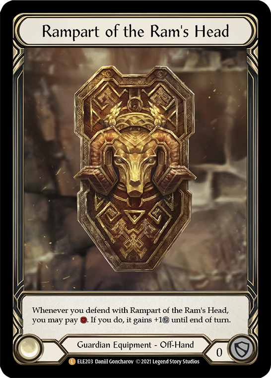 Rampart of the Ram's Head [ELE203] (Tales of Aria)  1st Edition Cold Foil | Card Merchant Takapuna