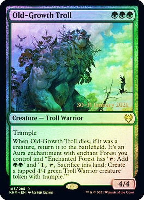 Old-Growth Troll [Kaldheim Prerelease Promos] | Card Merchant Takapuna