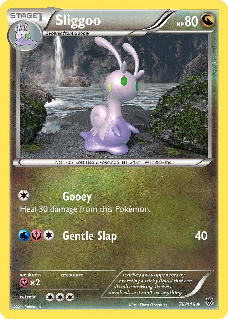 Sliggoo (76/119) [XY: Phantom Forces] | Card Merchant Takapuna