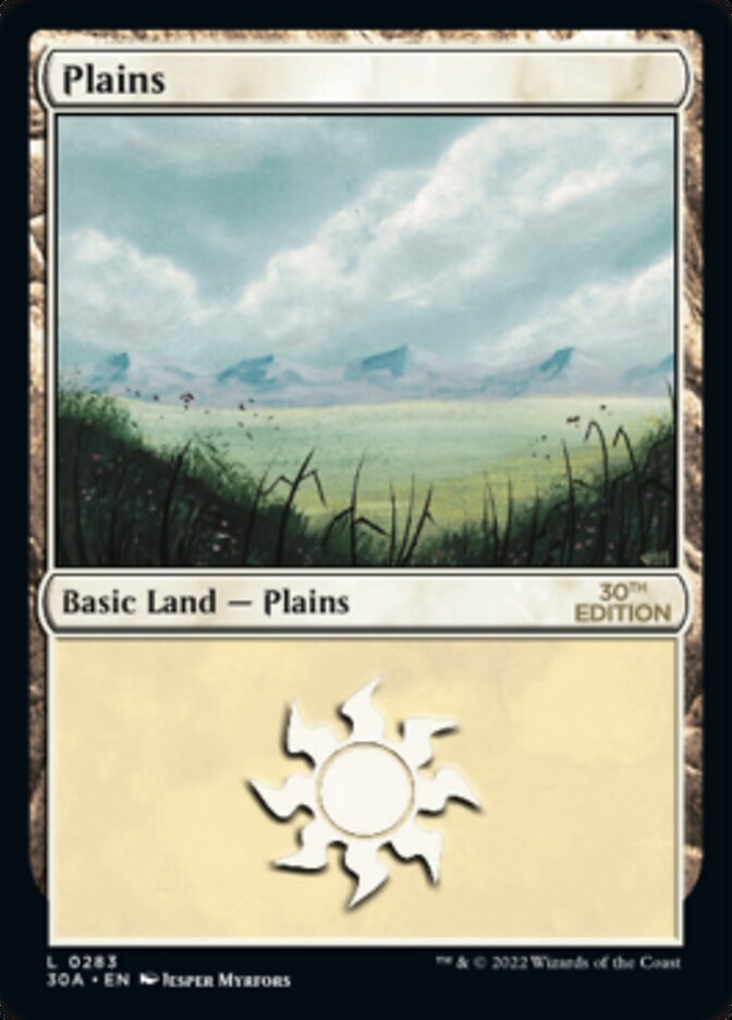 Plains (283) [30th Anniversary Edition] | Card Merchant Takapuna