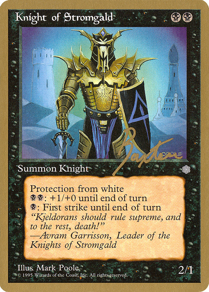 Knight of Stromgald (George Baxter) [Pro Tour Collector Set] | Card Merchant Takapuna