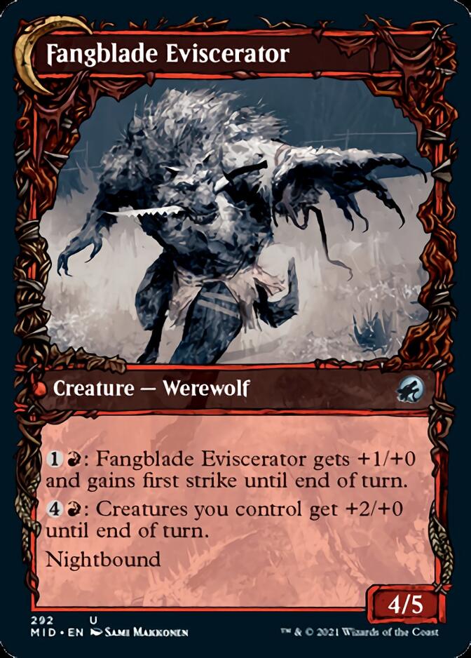 Fangblade Brigand // Fangblade Eviscerator (Showcase Equinox) [Innistrad: Midnight Hunt] | Card Merchant Takapuna