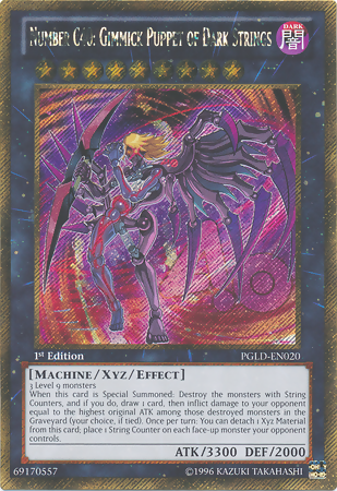 Number C40: Gimmick Puppet of Dark Strings [PGLD-EN020] Gold Secret Rare | Card Merchant Takapuna