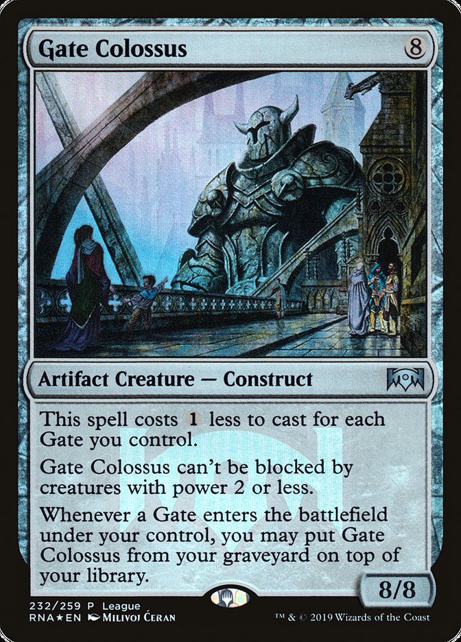 Gate Colossus (League) [Ravnica Allegiance Promos] | Card Merchant Takapuna