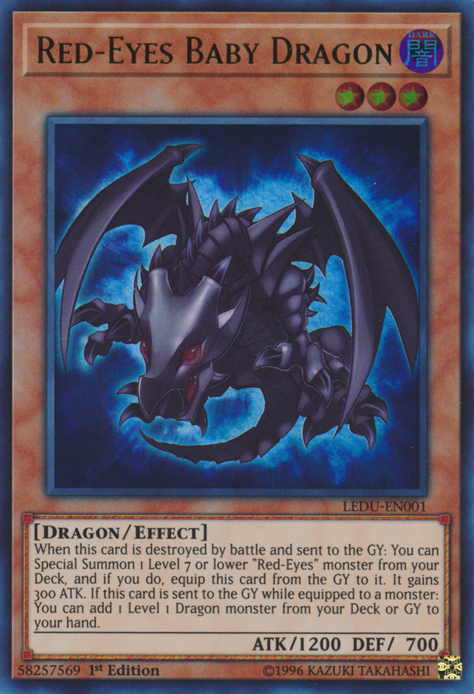 Red-Eyes Baby Dragon [LEDU-EN001] Ultra Rare | Card Merchant Takapuna