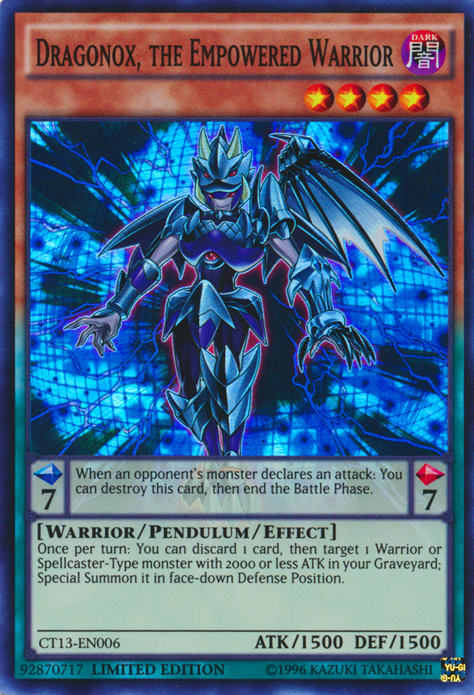 Dragonox, the Empowered Warrior [CT13-EN006] Super Rare | Card Merchant Takapuna