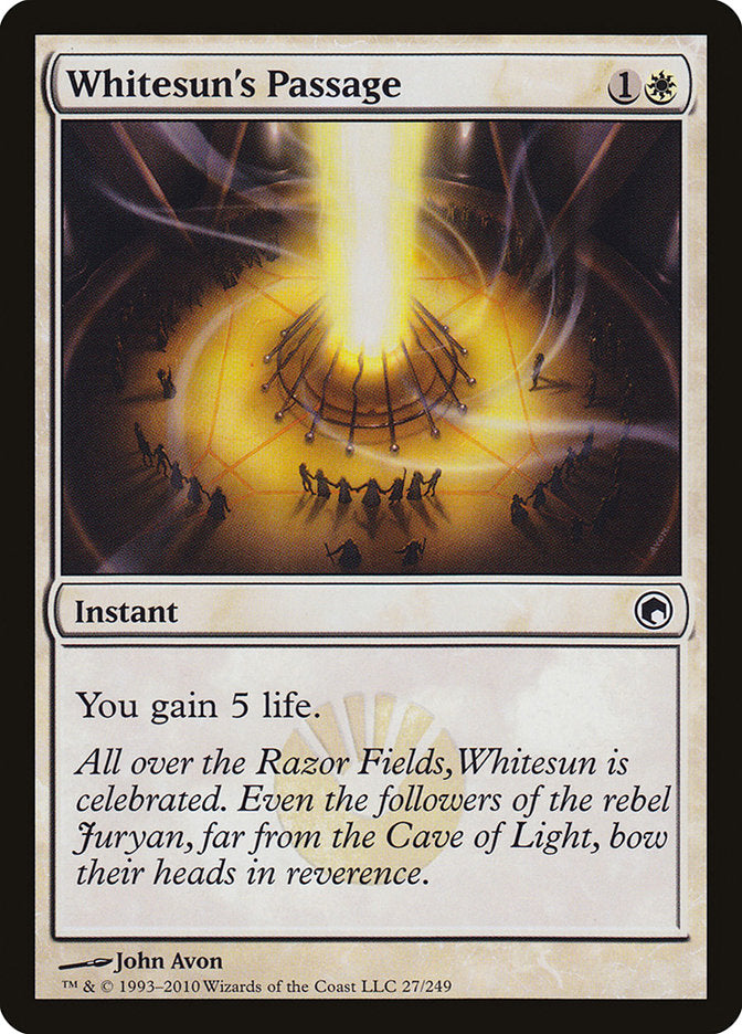 Whitesun's Passage [Scars of Mirrodin] | Card Merchant Takapuna