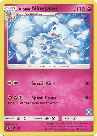 Alolan Ninetales (SM128) (Deck Exclusive #17) [Sun & Moon: Trainer Kit - Alolan Ninetales] | Card Merchant Takapuna