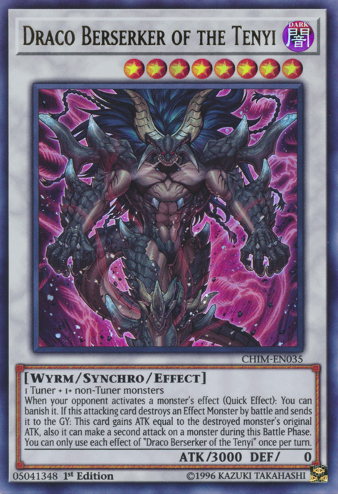 Draco Berserker of the Tenyi [CHIM-EN035] Ultra Rare | Card Merchant Takapuna