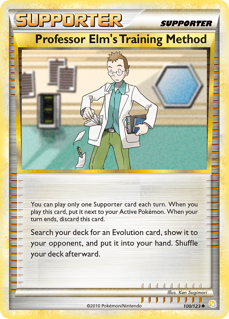 Professor Elm's Training Method (100/123) [HeartGold & SoulSilver: Base Set] | Card Merchant Takapuna