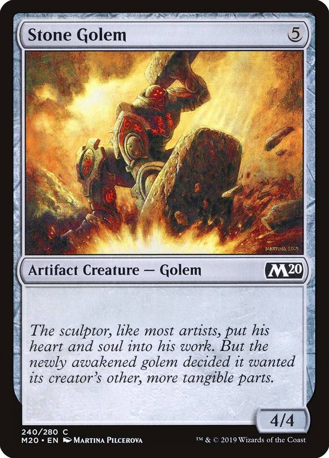 Stone Golem [Core Set 2020] | Card Merchant Takapuna